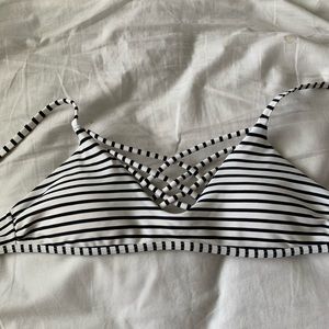 striped bikini top